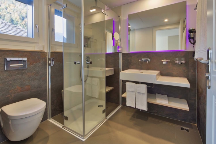 Bathroom at Hotel Bellevue Interlaken Switzerland