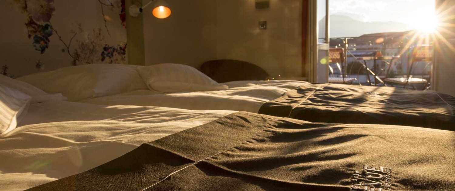 Grossartige Aussichten von jedem Zimmer im Hotel Bellevue Interlaken