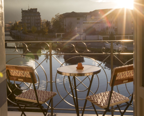 Tolle Aussichten von jedem Zimmer im Hotel Bellevue Interlaken