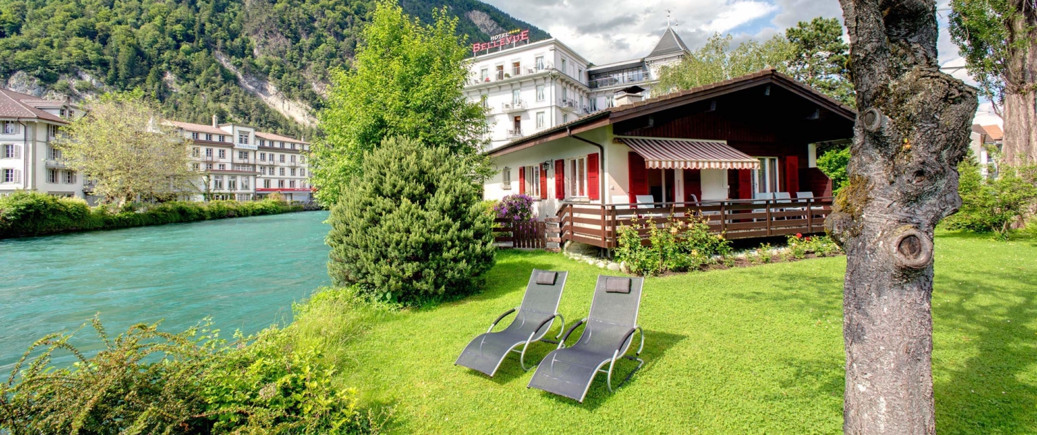 Riverhouse holiday cottage of Hotel Bellevue Interlaken Switzerland
