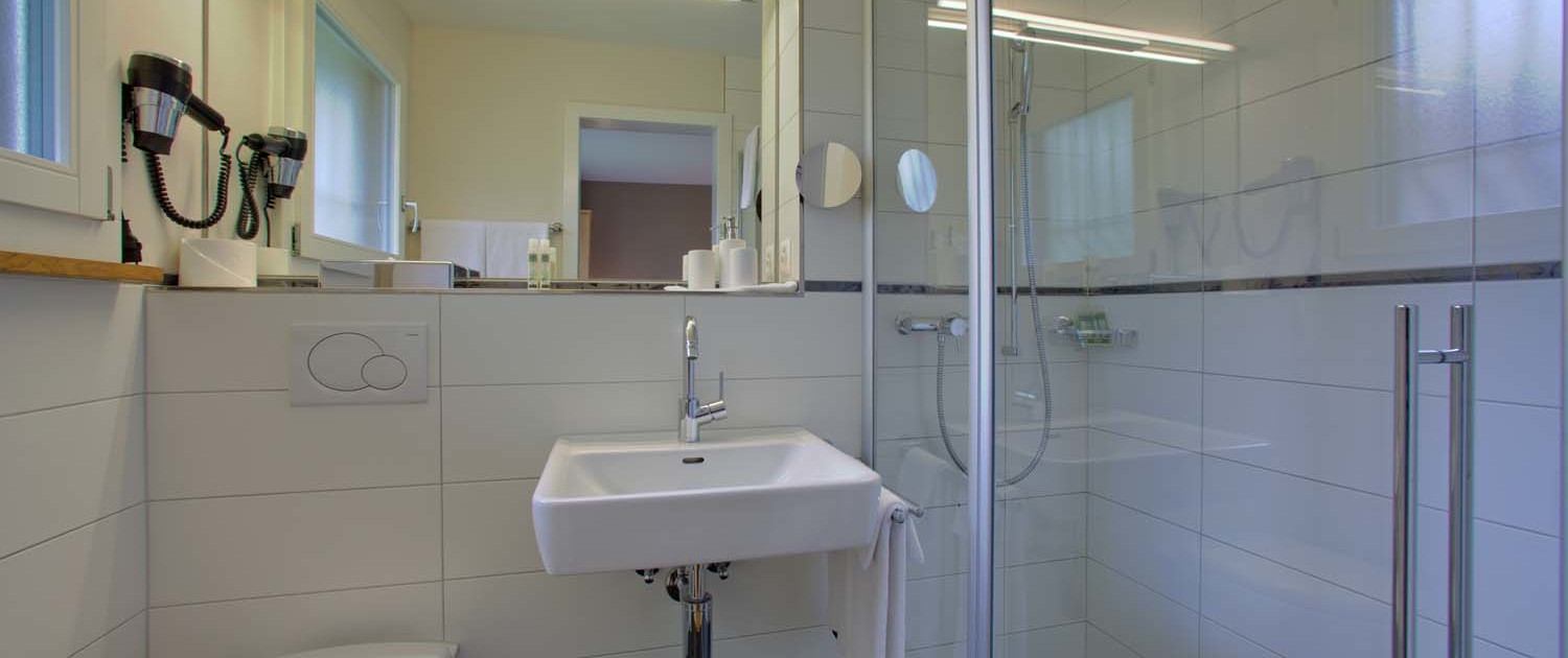 Bathroom in the holiday cottage of Hotel Bellevue Interlaken