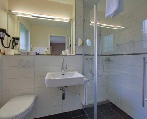 Bathroom in the holiday cottage of Hotel Bellevue Interlaken