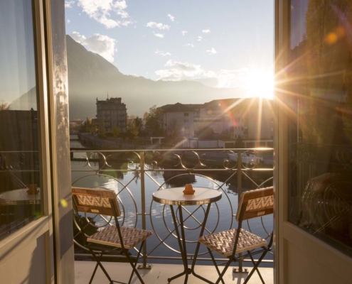 Great views from all hotel rooms at Hotel Bellevue Interlaken Switzerland