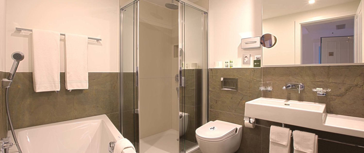 Family room bathroom at Hotel Bellevue Interlaken Switzerland