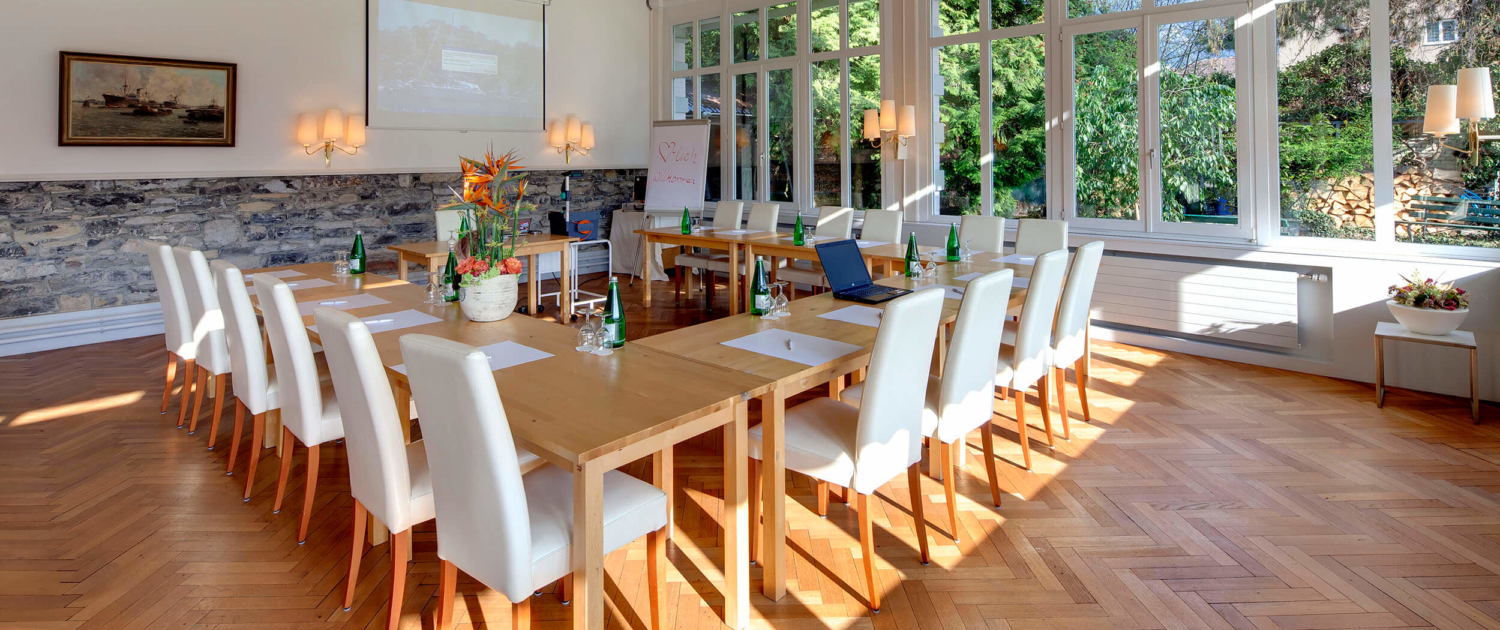Garden-Room for seminars and meetings at Hotel Bellevue Interlaken