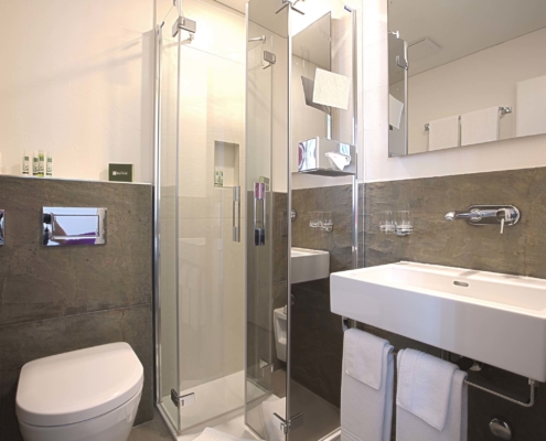 Bathroom with Shower Showertoilet Laufen