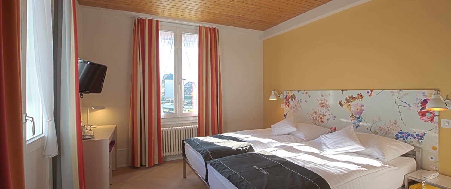 Double room at Hotel Bellevue Interlaken Switzerland