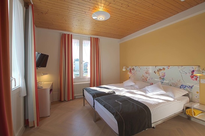 Double room at Hotel Bellevue Interlaken Switzerland