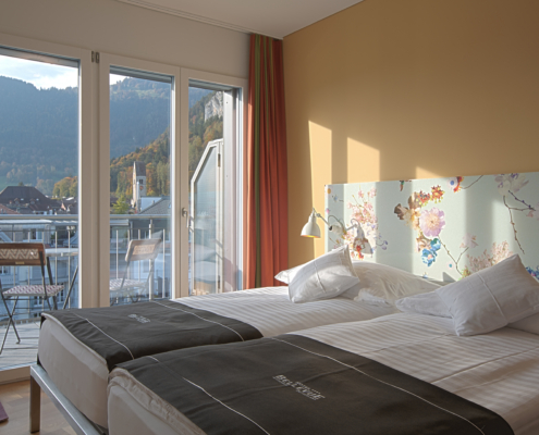 Doppelzimmer plus mit Sicht auf Unterseen und Interlaken