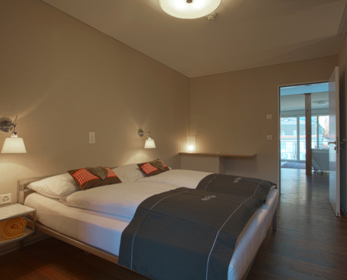 Boutique-Hotel-Bellevue-Interlaken-Apartment-8 Sleeping room Bellevue Apartment