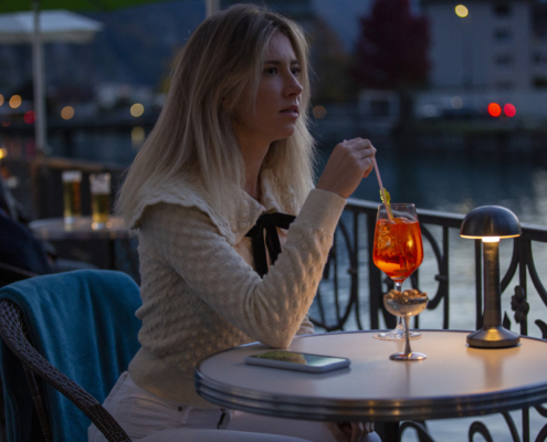 Apero Feierabend Terrasse Bellevue Interlaken